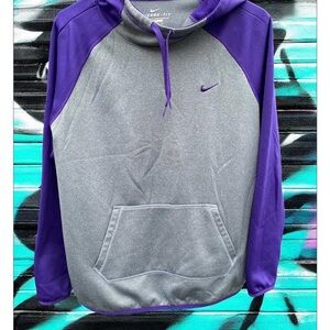 Nike Women’s Gray and Purple Hoodie